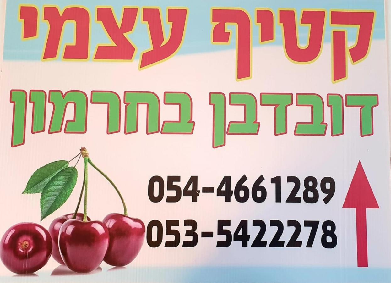 צימרים בגולן דובדבן בחרמון Mas'ada Экстерьер фото